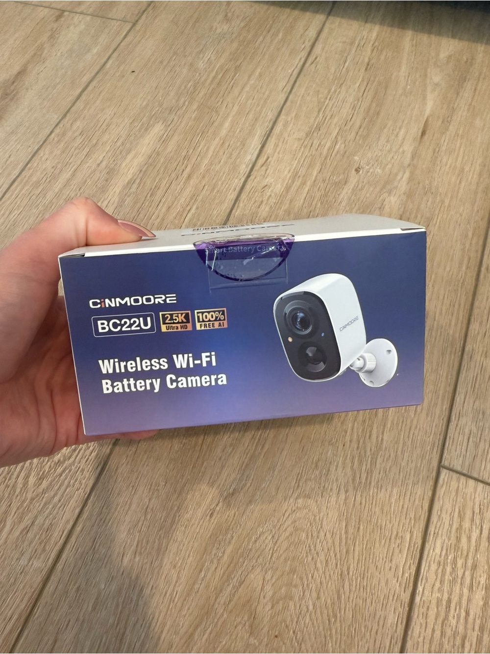 Cinmoore Wireless Wi‑Fi Battery Camera – White
